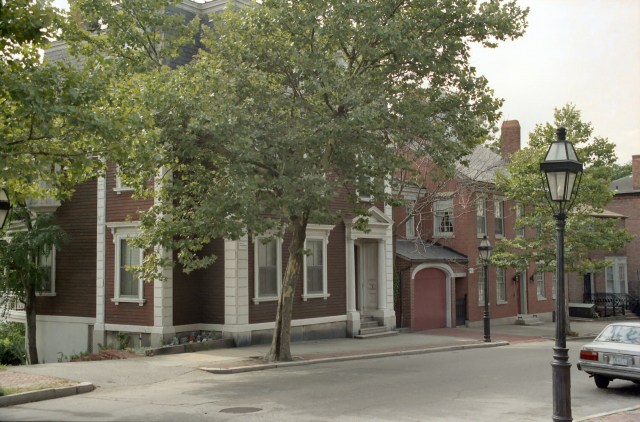 The Source Photo B_33A College Hill - The John P. Knowles House (1839) - 286 Benefit Street (Just North of Benevolent Street) - Looking North-West - The John Larcher House (1818-20) at 282 in the Back